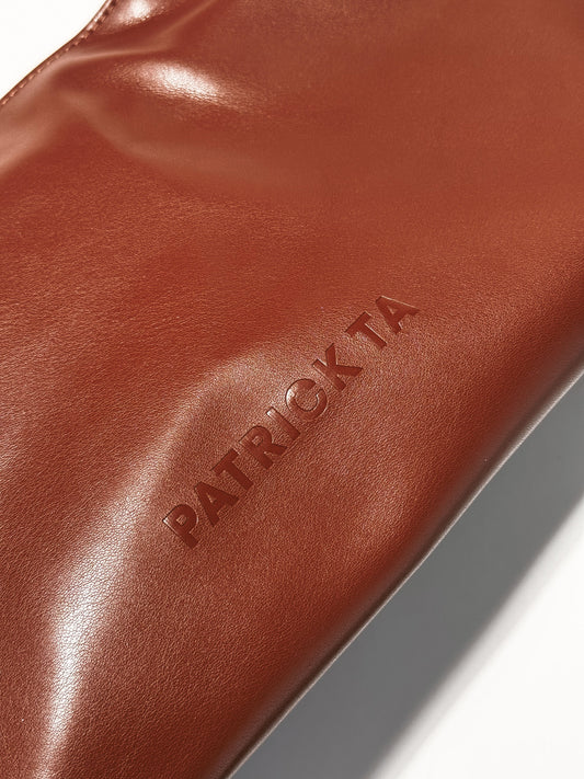 The Elevated Beauty Bag In Brown
